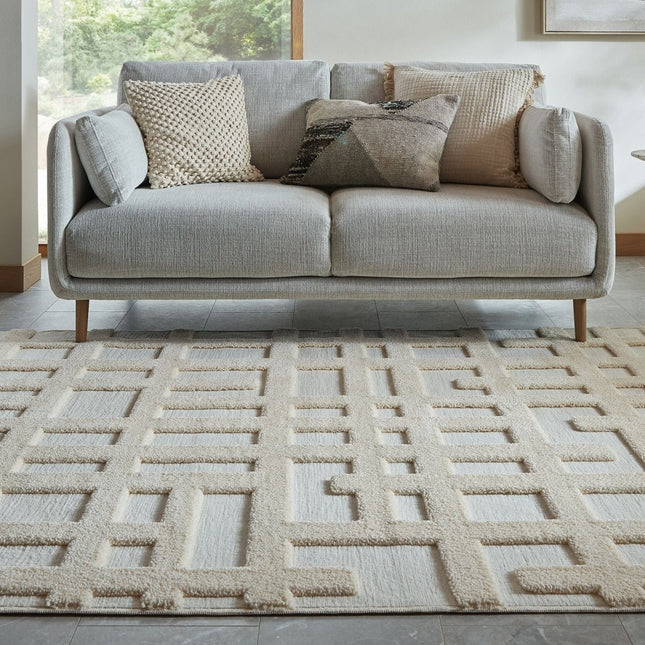 Vloerkleden - Flair Rugs vloerkleed Elevado Crème - Vloerkledenloods