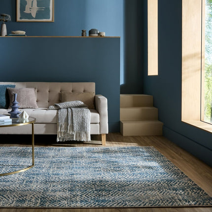 Vloerkleden - Flair Rugs vloerkleed Lua Abstract Blauw - Vloerkledenloods