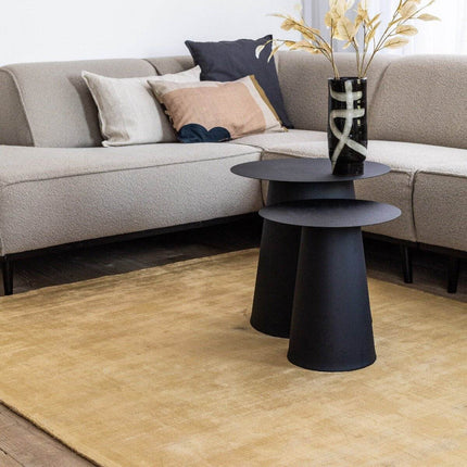 Vloerkleed Felva Viscose Silk Goud - Vloerkledenloods