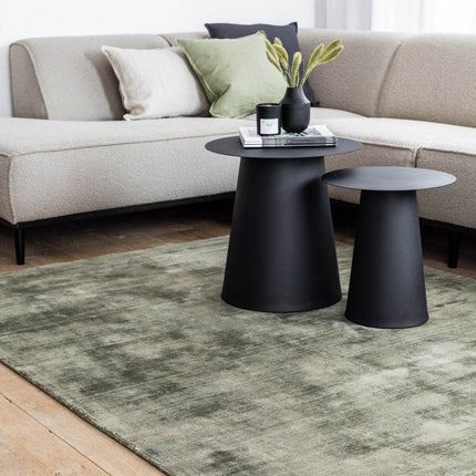 Vloerkleed Felva Viscose Silk Groen - Vloerkledenloods