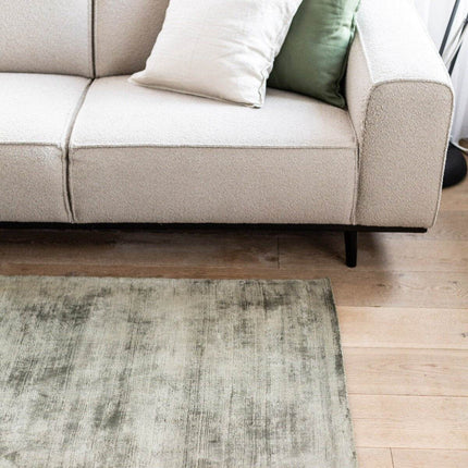 Vloerkleed Felva Viscose Silk Groen - Vloerkledenloods