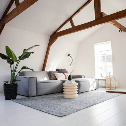 Vloerkleed Gerecycled Materiaal Ciro Grijs op=op - Vloerkledenloods