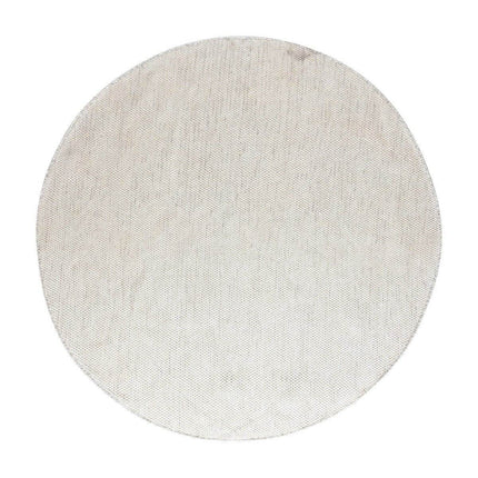 Vloerkleed Gerecycled Materiaal Rond Ciro Beige/wit op=op - Vloerkledenloods