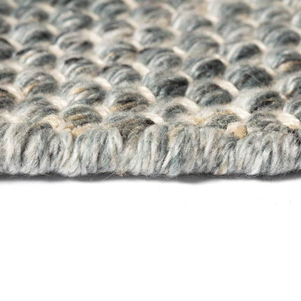 Vloerkleed Gerecycled Materiaal Rond Ciro Grijs op=op - Vloerkledenloods