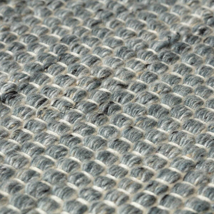 Vloerkleed Gerecycled Materiaal Rond Ciro Grijs op=op - Vloerkledenloods