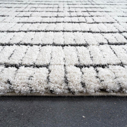 Vloerkleed Rectangle Creme wit/Zwart - Vloerkledenloods