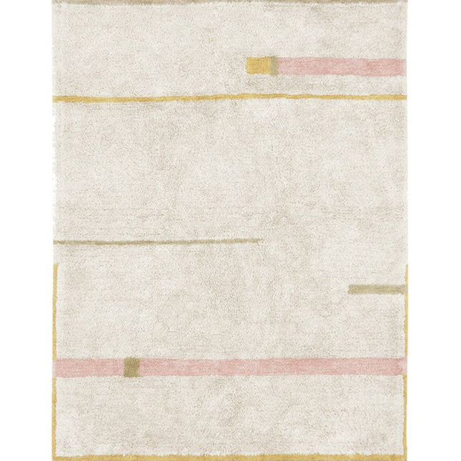 Wasbare vloerkleden - Lorena Canals wasbaar vloerkleed Lanes Vintage Nude - Vloerkledenloods