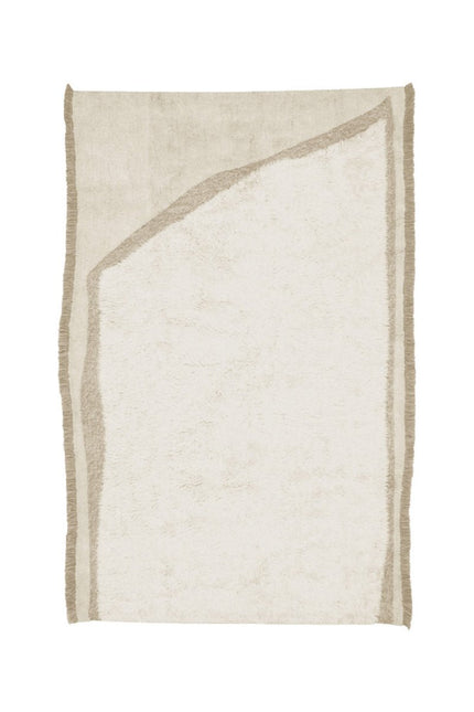 Wasbare vloerkleden - Lorena Canals wasbaar vloerkleed Nomad Suf Naturel - Vloerkledenloods