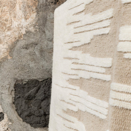 Wasbare vloerkleden - Lorena Canals wasbaar vloerkleed Nomad Zagros Naturel-Sandstone - Vloerkledenloods