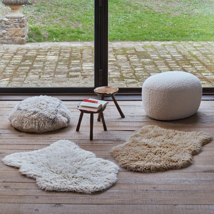 Wasbare vloerkleden - Lorena Canals wasbaar vloerkleed Woolly - Sheep Wit - Vloerkledenloods