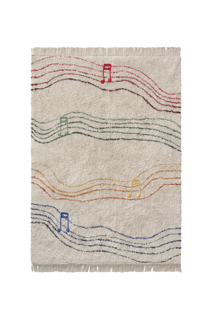 Lorena Canals Kindervloerkleed wasbaar vloerkleed Musical Notes Colors