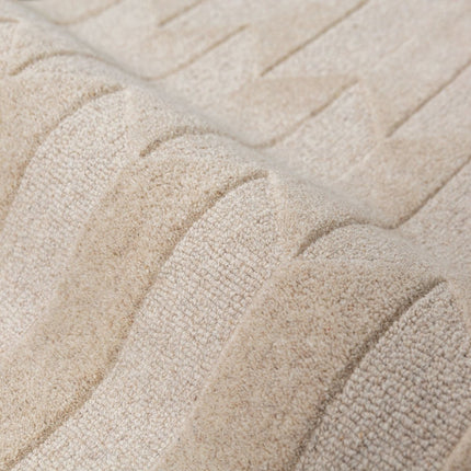 Wollen lopers - Flair Rugs wollen loper Apex Border Groen - Vloerkledenloods