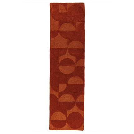 Wollen lopers - Flair Rugs wollen loper Gigi Terracotta - Vloerkledenloods