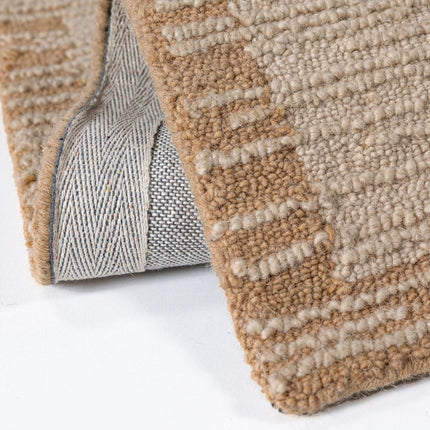 Wollen lopers - Flair Rugs wollen loper Harris Modula Naturel - Vloerkledenloods