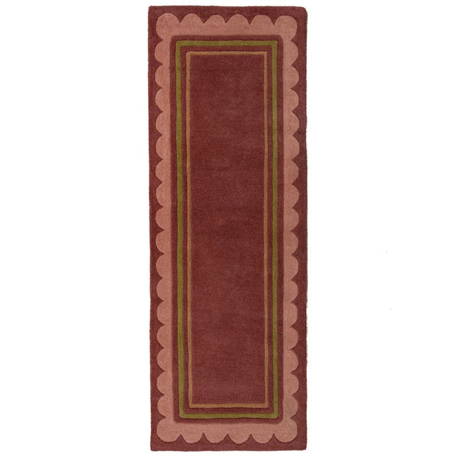 Wollen lopers - Flair Rugs wollen loper Lois Mulberry - Vloerkledenloods