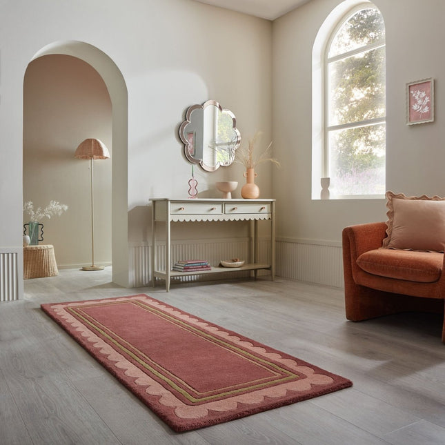 Wollen lopers - Flair Rugs wollen loper Lois Mulberry - Vloerkledenloods