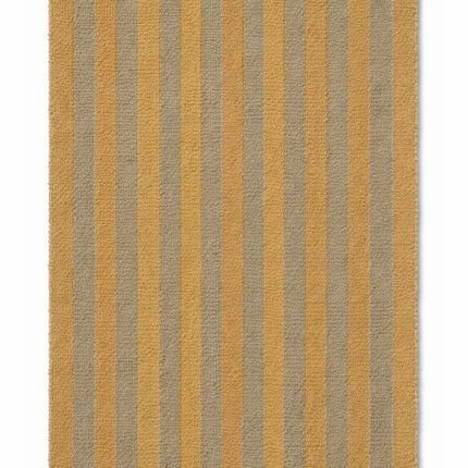 Wollen Lopers - Lorena Canals Cabana Lines wollen loper Stripes Caramel/Moss - Vloerkledenloods