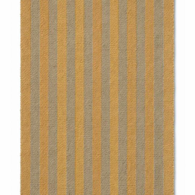 Wollen Lopers - Lorena Canals Cabana Lines wollen loper Stripes Caramel/Moss - Vloerkledenloods
