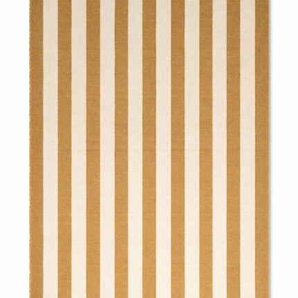 Wollen Lopers - Lorena Canals Cabana Lines wollen loper Stripes Naturel/Caramel - Vloerkledenloods