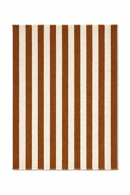 Wollen Lopers - Lorena Canals Cabana Lines wollen loper Stripes Naturel/Cinamone - Vloerkledenloods