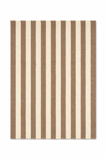 Wollen Lopers - Lorena Canals Cabana Lines wollen loper Stripes Naturel/Moonlight - Vloerkledenloods