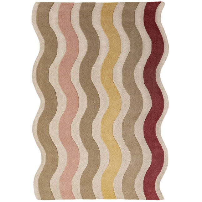 Wollen vloerkleden - Flair Rugs wollen vloerkleed Cascade Mulberry - Vloerkledenloods
