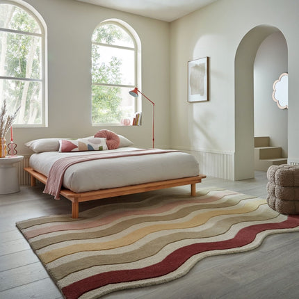 Wollen vloerkleden - Flair Rugs wollen vloerkleed Cascade Mulberry - Vloerkledenloods
