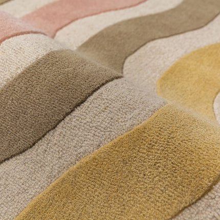 Wollen vloerkleden - Flair Rugs wollen vloerkleed Cascade Mulberry - Vloerkledenloods