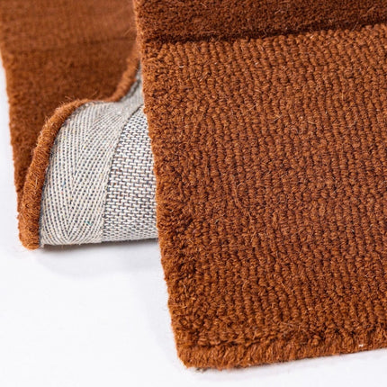 Wollen vloerkleden - Flair Rugs wollen vloerkleed Checkerboard Terracotta - Vloerkledenloods