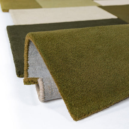 Wollen vloerkleden - Flair Rugs wollen vloerkleed Collage Groen - Vloerkledenloods