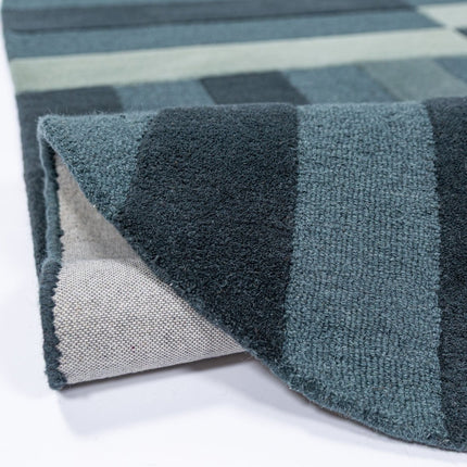 Wollen vloerkleden - Flair Rugs wollen vloerkleed Eldon Blauw - Vloerkledenloods