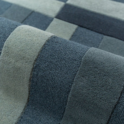 Wollen vloerkleden - Flair Rugs wollen vloerkleed Eldon Blauw - Vloerkledenloods