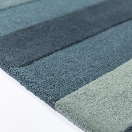 Wollen vloerkleden - Flair Rugs wollen vloerkleed Eldon Blauw - Vloerkledenloods
