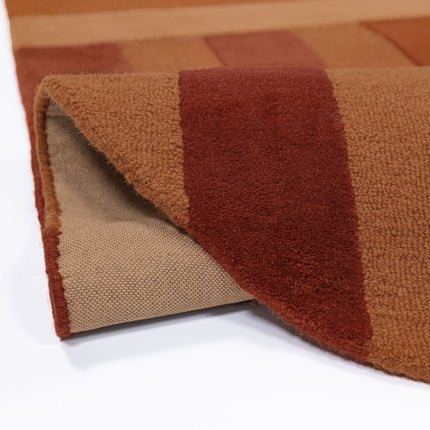 Wollen vloerkleden - Flair Rugs wollen vloerkleed Eldon Terracotta - Vloerkledenloods