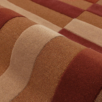 Wollen vloerkleden - Flair Rugs wollen vloerkleed Eldon Terracotta - Vloerkledenloods