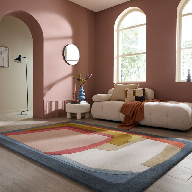 Wollen vloerkleden - Flair Rugs wollen vloerkleed Elwin Multicolor - Vloerkledenloods