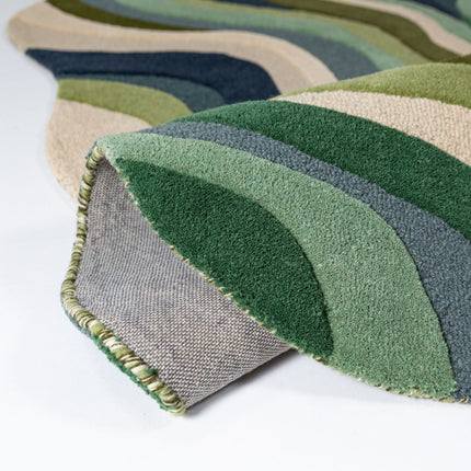 Wollen vloerkleden - Flair Rugs wollen vloerkleed Envy Groen - Vloerkledenloods