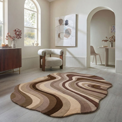 Wollen vloerkleden - Flair Rugs wollen vloerkleed Envy Naturel - Vloerkledenloods