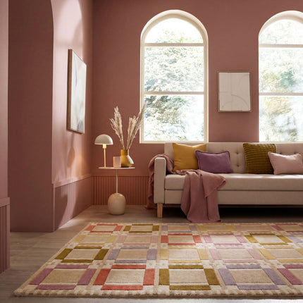 Wollen vloerkleden - Flair Rugs wollen vloerkleed Quadro Pastel - Vloerkledenloods