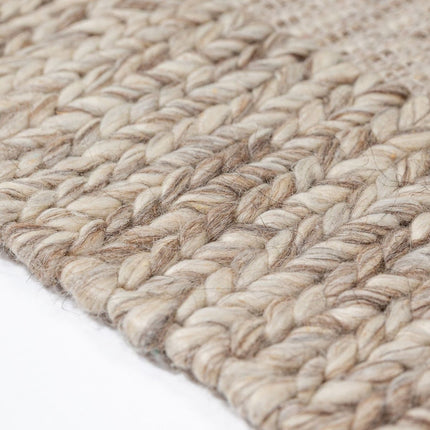 Wollen vloerkleden - Flair Rugs wollen vloerkleed Rue Donkernaturel - Vloerkledenloods