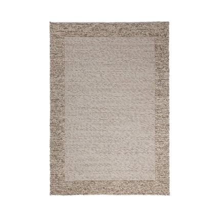 Wollen vloerkleden - Flair Rugs wollen vloerkleed Rue Donkernaturel - Vloerkledenloods