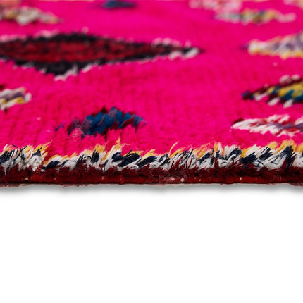 Wollen vloerkleden - HKliving handgeknoopt wollen vloerkleed Bright Pink 90x160cm - Vloerkledenloods