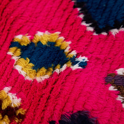 Wollen vloerkleden - HKliving handgeknoopt wollen vloerkleed Bright Pink 90x160cm - Vloerkledenloods