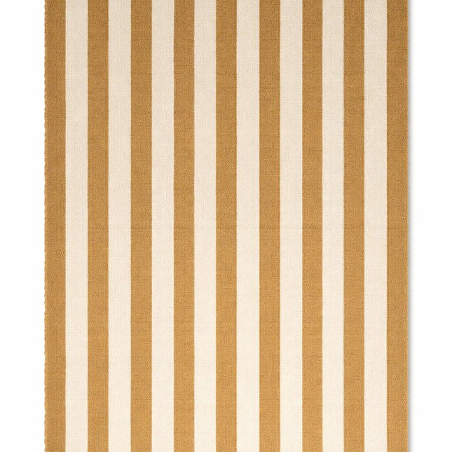 Wollen Vloerkleden - Lorena Canals Cabana Lines wollen vloerkleed Stripes Naturel/Caramel - Vloerkledenloods