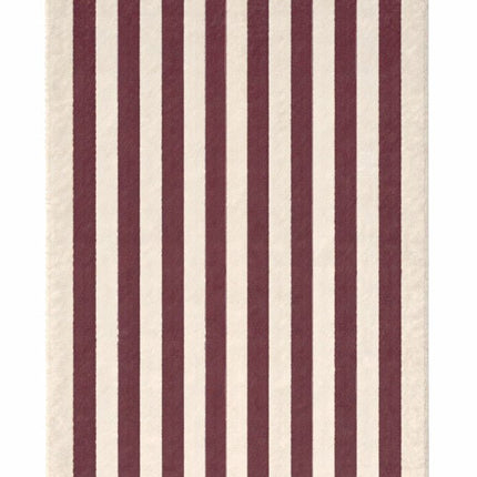 Wollen Vloerkleden - Lorena Canals Cabana Lines wollen vloerkleed Stripes Naturel/Marsala - Vloerkledenloods