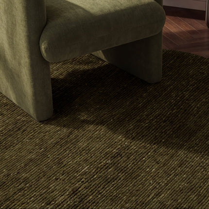 Wollen vloerkleden - Ted Baker Bexley rond wollen vloerkleed Woolwich Groen - Vloerkledenloods