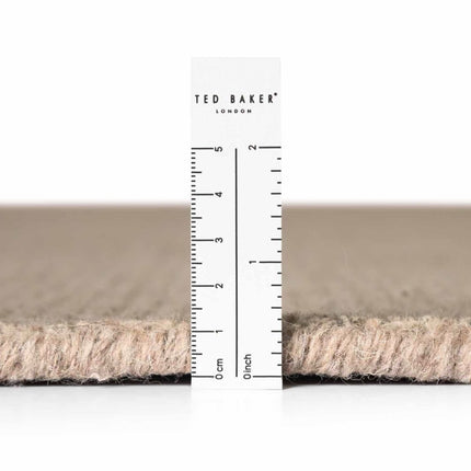 Wollen vloerkleden - Ted Baker Greenwich rond wollen vloerkleed Croom Beige - Vloerkledenloods