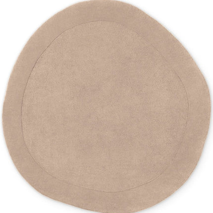 Wollen vloerkleden - Villeroy & Boch 1812 wollen vloerkleed organisch rond Kivi Naturel Beige - Vloerkledenloods
