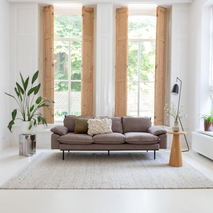 Wollen Vloerkleden - Wollen vloerkleed Novara Ivory/Grey Eva Interior - Vloerkledenloods