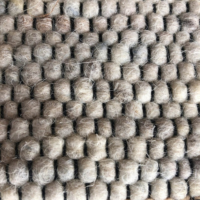 Wollen vloerkleed Basilicaal Black Warp nr.35 Basic Pallio by Brinker - Vloerkledenloods